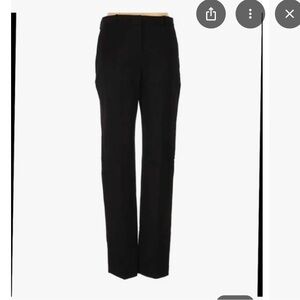 Theory Black double knit jersey trousers